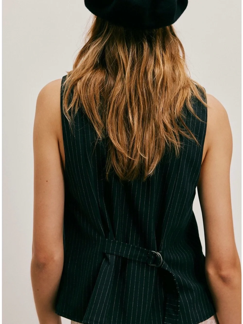 Free People Celia Pinstripe Suit Vest